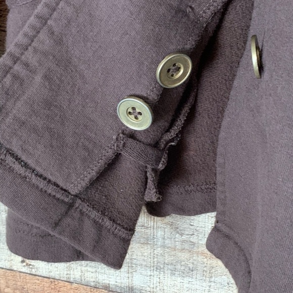 Prana Tori brown fleece button up military jacket Size Small - Picture 5 of 9